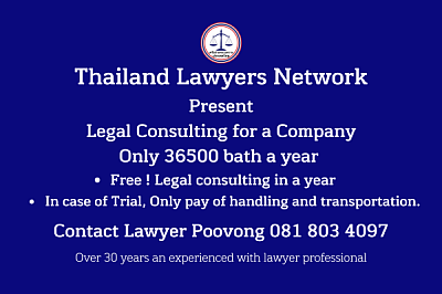 Company legal consulting 36500 baht a year